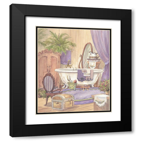 Victorian Bathroom I Black Modern Wood Framed Art Print with Double Matting by Unknown