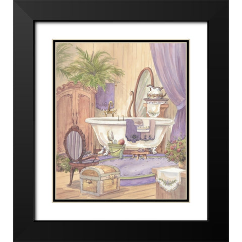 Victorian Bathroom I Black Modern Wood Framed Art Print with Double Matting by Unknown