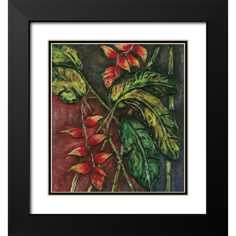 Passion Fruit II Black Modern Wood Framed Art Print with Double Matting by Unknown