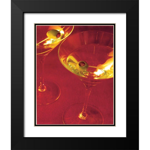 Martini III Black Modern Wood Framed Art Print with Double Matting by Unknown