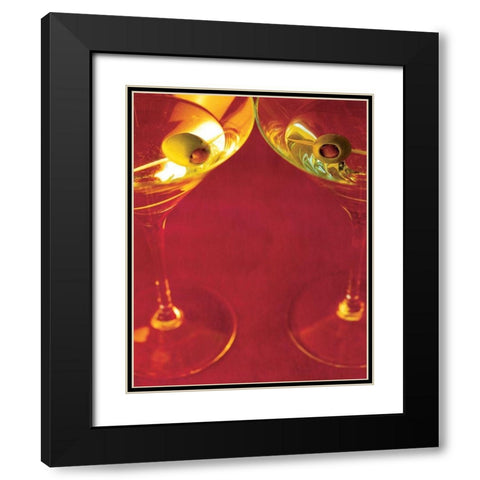 Martini VI Black Modern Wood Framed Art Print with Double Matting by Unknown