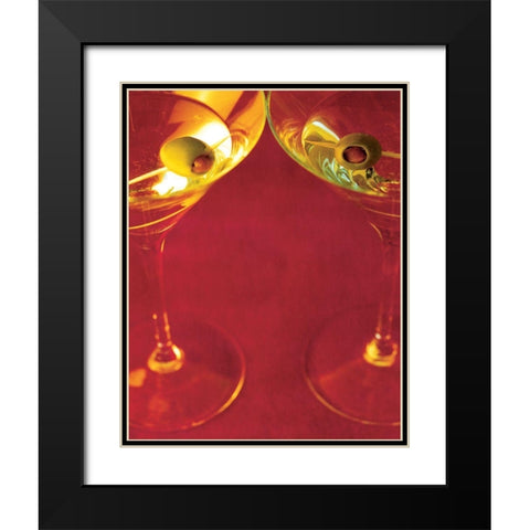 Martini VI Black Modern Wood Framed Art Print with Double Matting by Unknown