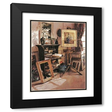 The Studio Black Modern Wood Framed Art Print with Double Matting by Unknown