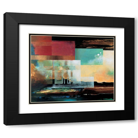 Grand Canyon Abstract I Black Modern Wood Framed Art Print with Double Matting by Unknown