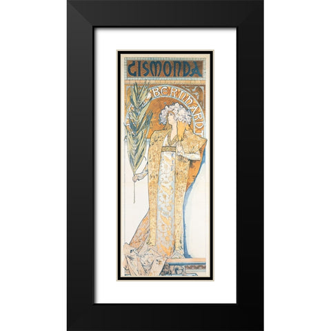 Bernhardt Black Modern Wood Framed Art Print with Double Matting by Unknown