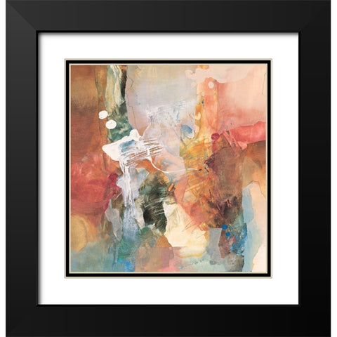 Cloud Abstract II Black Modern Wood Framed Art Print with Double Matting by Unknown
