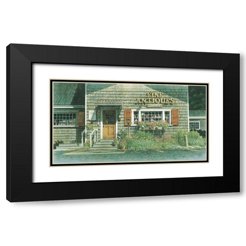 Fine Antiques Black Modern Wood Framed Art Print with Double Matting by Unknown