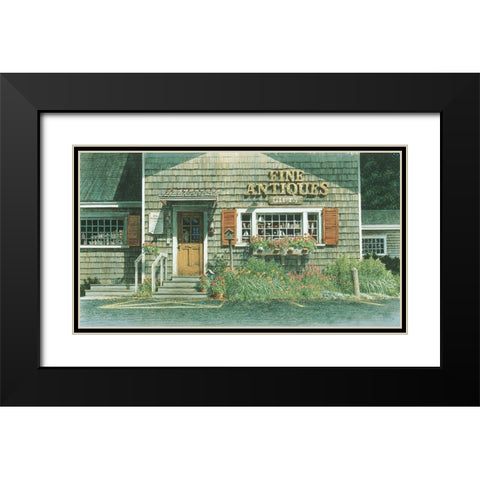 Fine Antiques Black Modern Wood Framed Art Print with Double Matting by Unknown