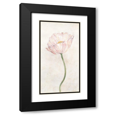 Budding Flower II Black Modern Wood Framed Art Print with Double Matting by Unknown