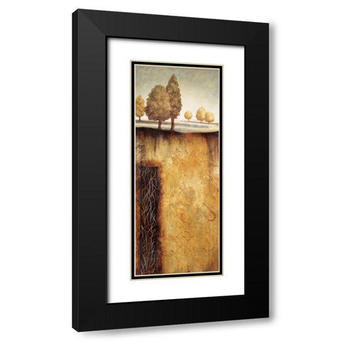Golden Roots Panem II Black Modern Wood Framed Art Print with Double Matting by Unknown