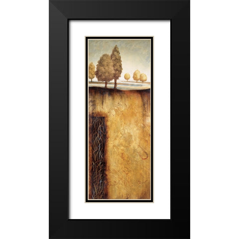 Golden Roots Panem II Black Modern Wood Framed Art Print with Double Matting by Unknown