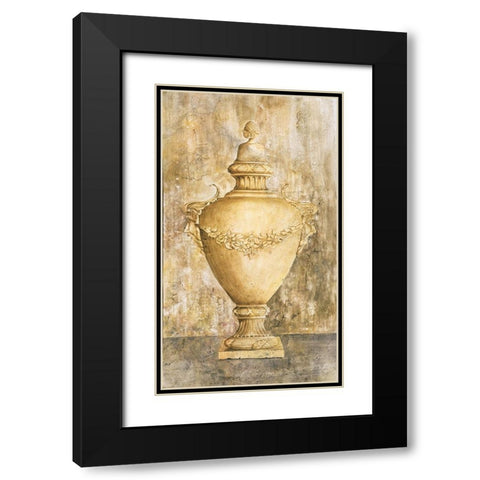 Greek Vase I Black Modern Wood Framed Art Print with Double Matting by Unknown