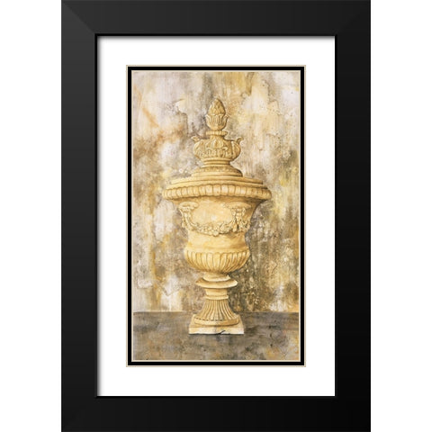 Greek Vase II Black Modern Wood Framed Art Print with Double Matting by Unknown