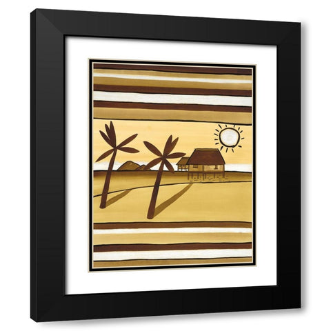 Sunny Sky Black Modern Wood Framed Art Print with Double Matting by Unknown