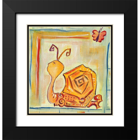 Snailey Black Modern Wood Framed Art Print with Double Matting by Unknown