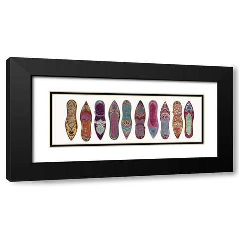 Slippers I Black Modern Wood Framed Art Print with Double Matting by Unknown
