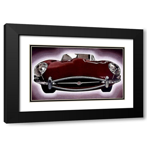 Sports Car I Black Modern Wood Framed Art Print with Double Matting by Unknown