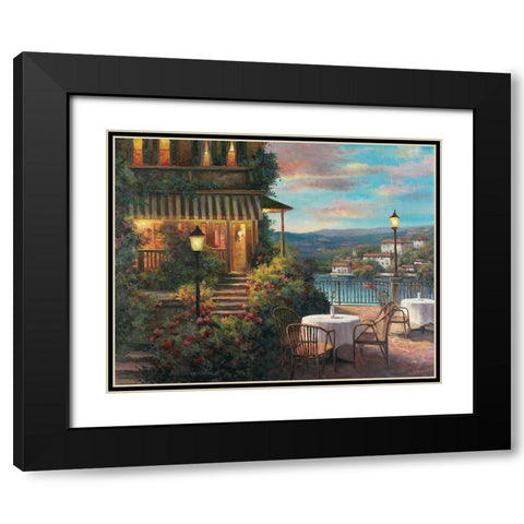 Marseilles II Black Modern Wood Framed Art Print with Double Matting by Unknown