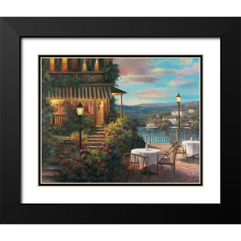 Marseilles II Black Modern Wood Framed Art Print with Double Matting by Unknown