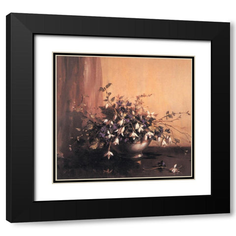 Pewter Bowl Black Modern Wood Framed Art Print with Double Matting by Unknown