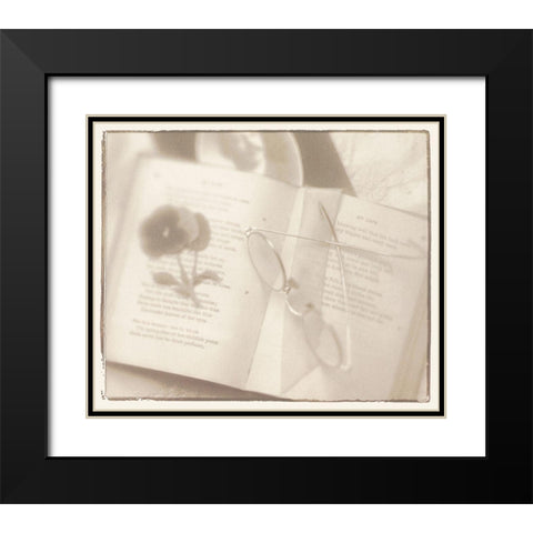 Tea Time II Black Modern Wood Framed Art Print with Double Matting by Unknown