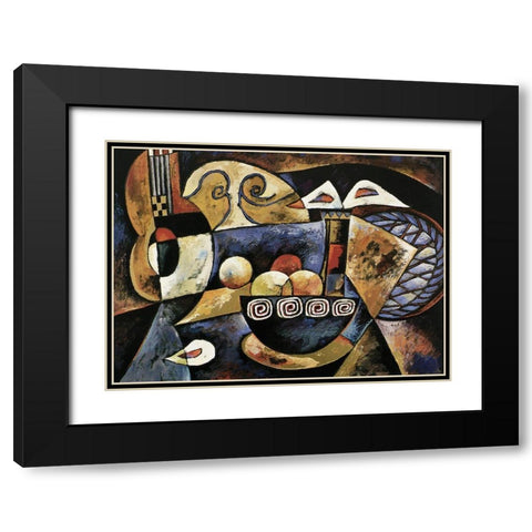 AspectsII Black Modern Wood Framed Art Print with Double Matting by Unknown