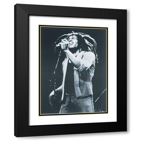 Bob II Black Modern Wood Framed Art Print with Double Matting by Unknown