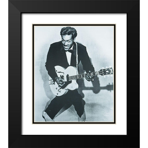 Chuck Black Modern Wood Framed Art Print with Double Matting by Unknown