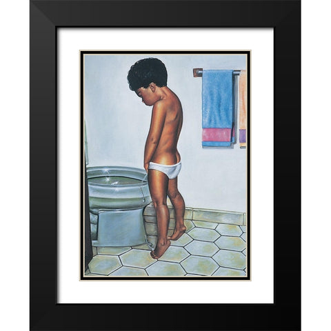 On Your Toes Black Modern Wood Framed Art Print with Double Matting by Unknown