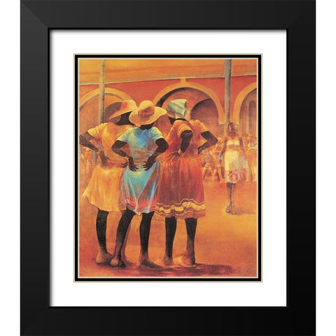 Eyeing the Competition Black Modern Wood Framed Art Print with Double Matting by Unknown