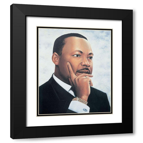 Freedom Black Modern Wood Framed Art Print with Double Matting by Unknown