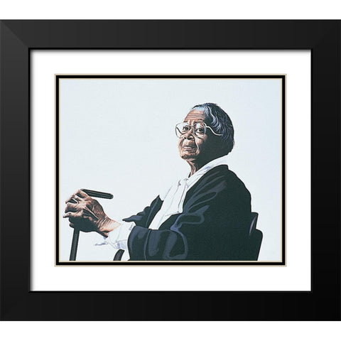My Cane, My Friend I Black Modern Wood Framed Art Print with Double Matting by Unknown