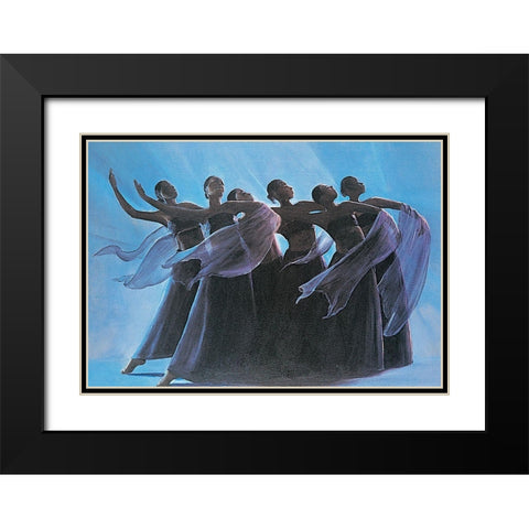 Take a Bow Black Modern Wood Framed Art Print with Double Matting by Unknown