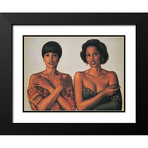 Cover Up Black Modern Wood Framed Art Print with Double Matting by Unknown