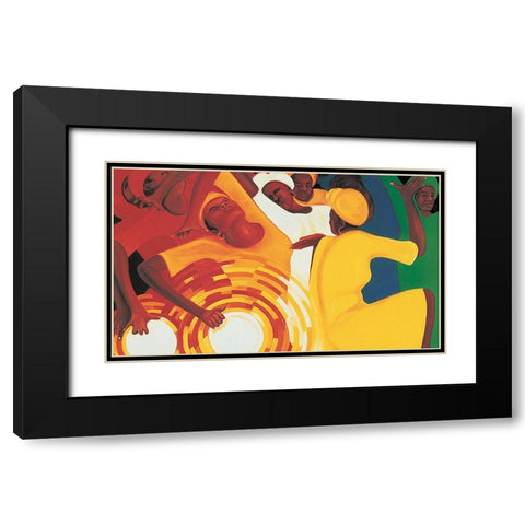 Play and Dance Black Modern Wood Framed Art Print with Double Matting by Unknown