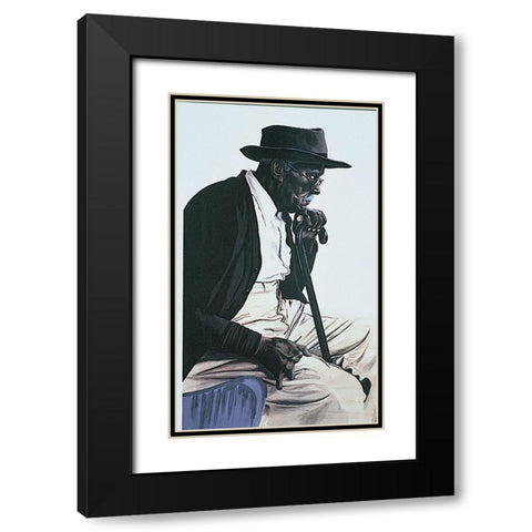 My Cane, My Friend I Black Modern Wood Framed Art Print with Double Matting by Unknown