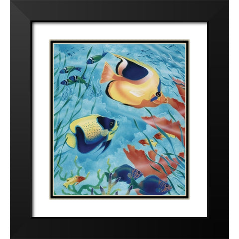 Exotic Fish III Black Modern Wood Framed Art Print with Double Matting by Unknown