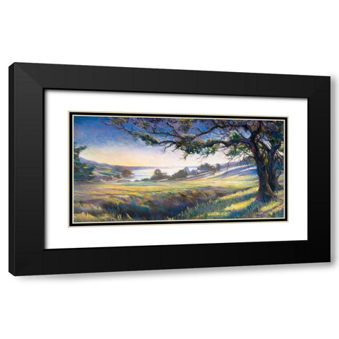 Windswept Valley Black Modern Wood Framed Art Print with Double Matting by Unknown