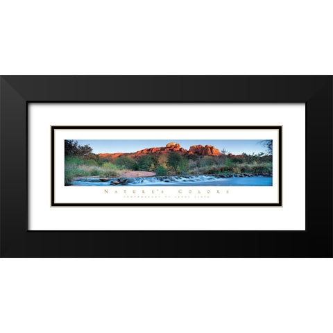 Desert Rocks Black Modern Wood Framed Art Print with Double Matting by Unknown