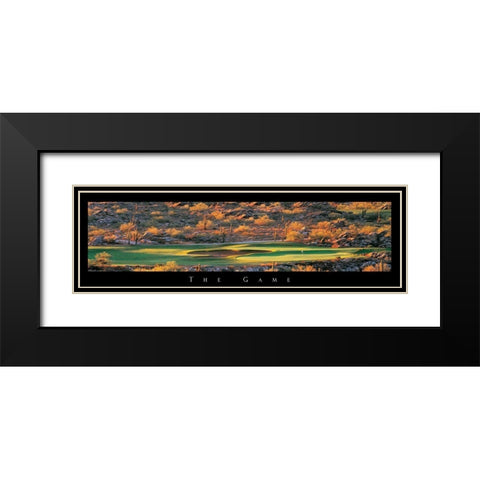 Golf - The Game II Black Modern Wood Framed Art Print with Double Matting by Unknown
