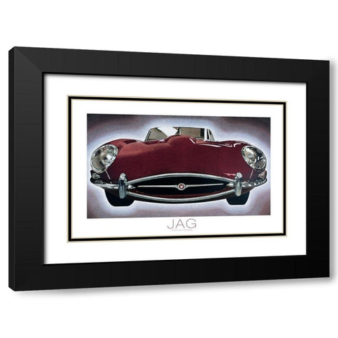 The Jag Black Modern Wood Framed Art Print with Double Matting by Frontline