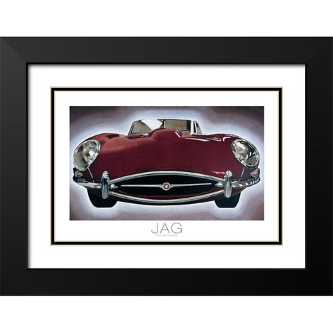 The Jag Black Modern Wood Framed Art Print with Double Matting by Frontline