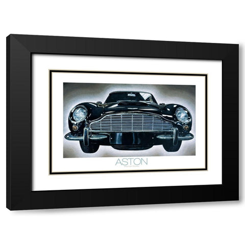 The Aston Black Modern Wood Framed Art Print with Double Matting by Frontline