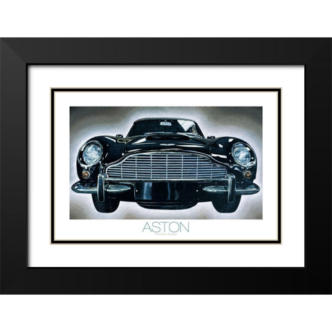 The Aston Black Modern Wood Framed Art Print with Double Matting by Frontline