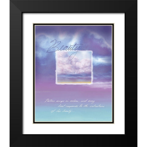 Beauty Inspirational Black Modern Wood Framed Art Print with Double Matting by Frontline