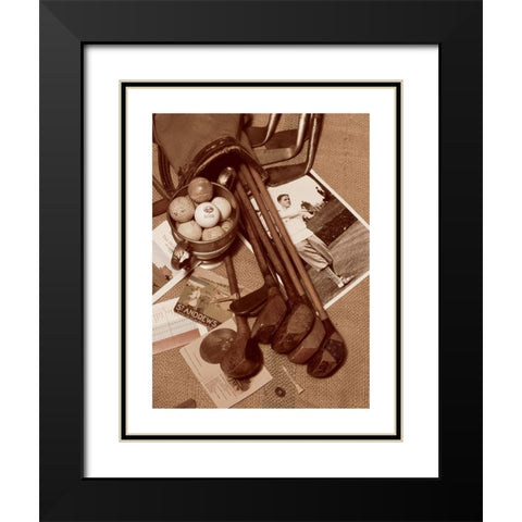 Temnnis Memorabilia Black Modern Wood Framed Art Print with Double Matting by Frontline
