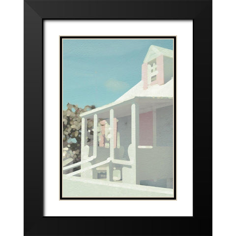 Pure White Black Modern Wood Framed Art Print with Double Matting by Frontline