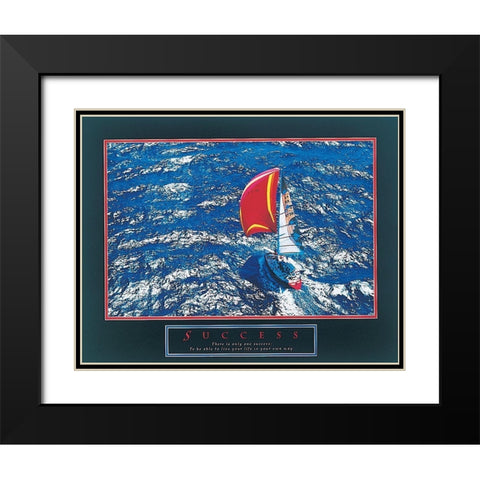 Saolboat - Success Black Modern Wood Framed Art Print with Double Matting by Unknown