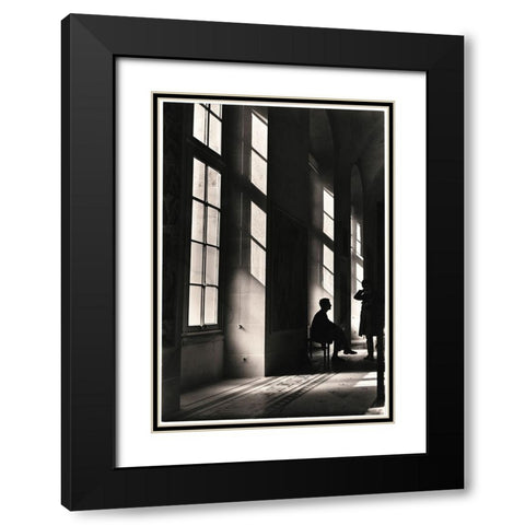 Waiting in the Hall I Black Modern Wood Framed Art Print with Double Matting by Unknown