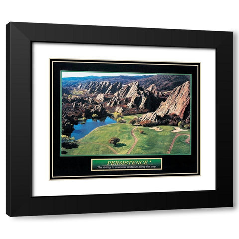 Golf - Challenge Black Modern Wood Framed Art Print with Double Matting by Unknown